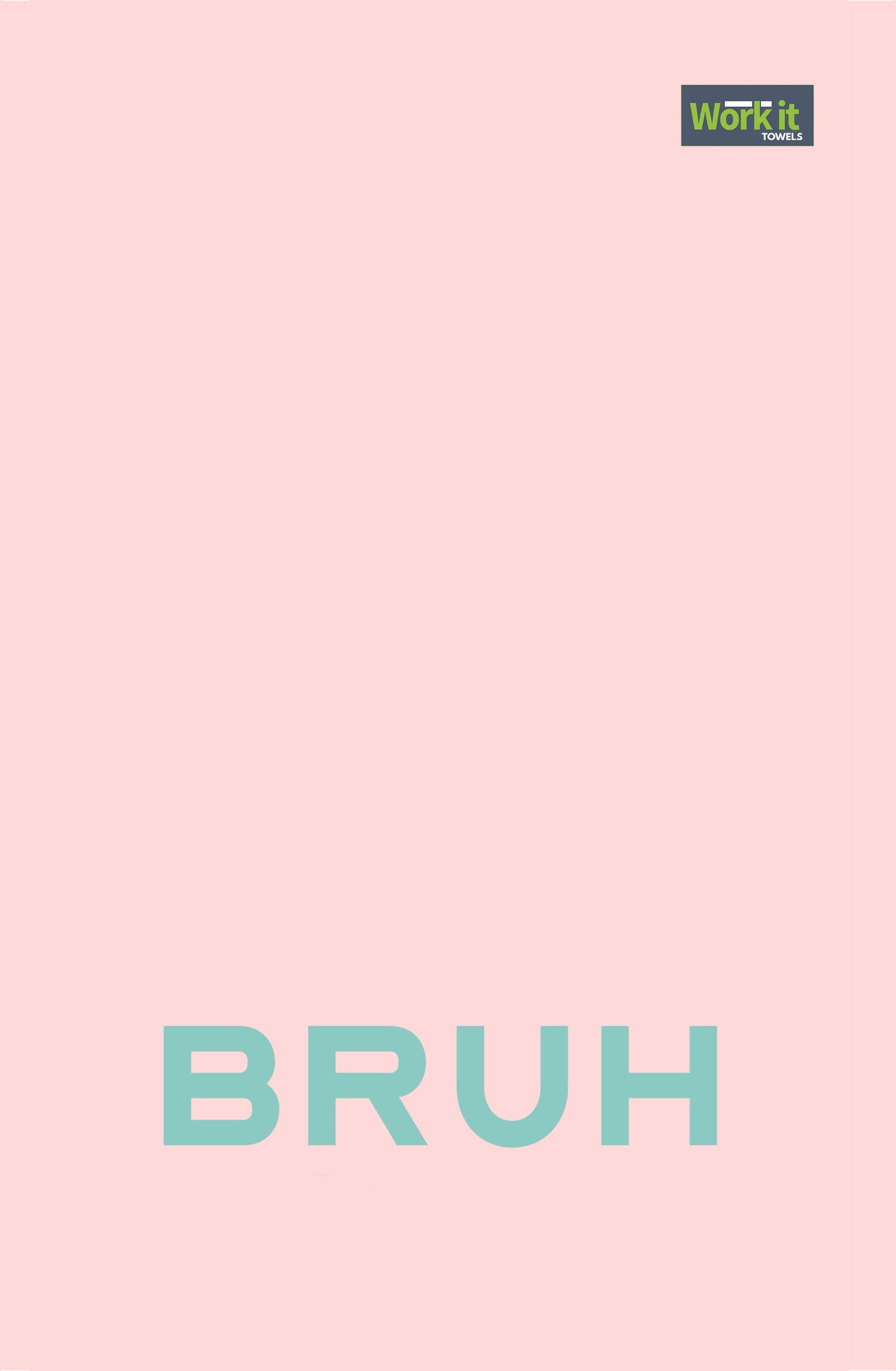 Blushing BRUH gym towel