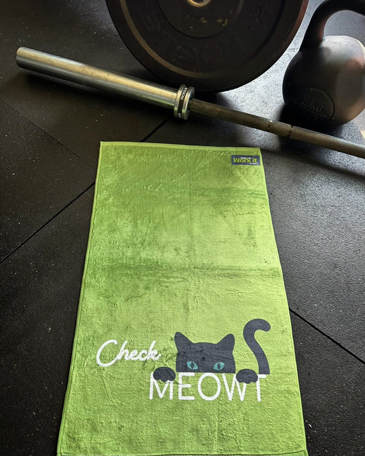 Check Meowt Gym Towel