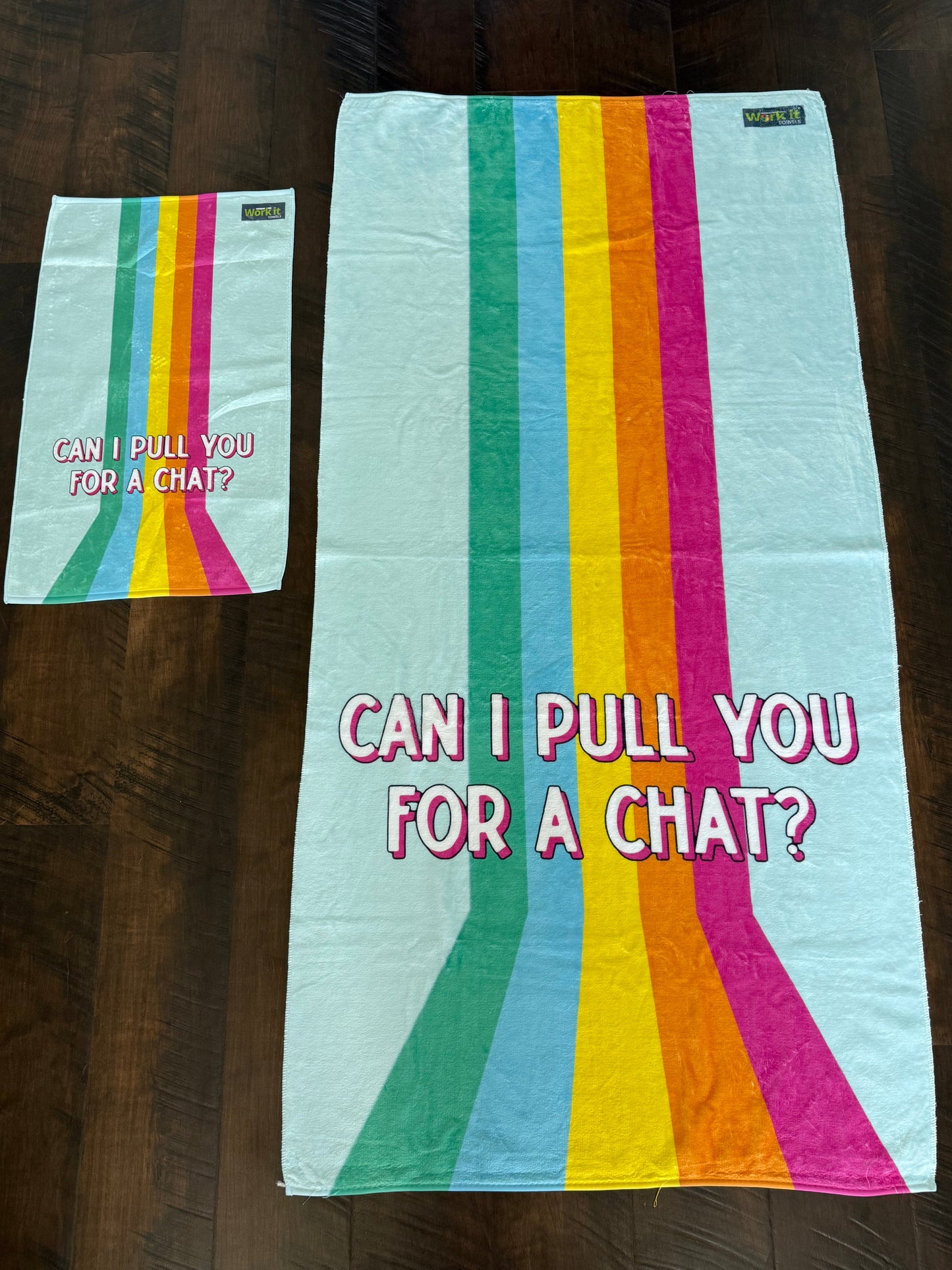 Can I Pull You For A Chat? Beach Towel Summer of Love