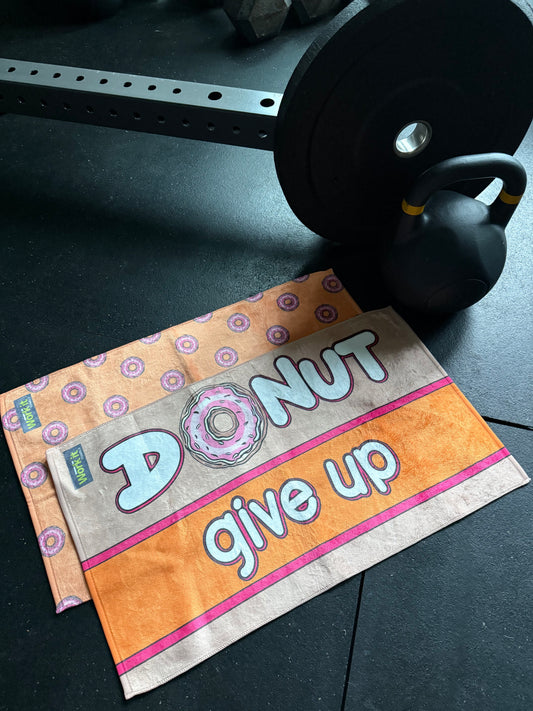 Donut Give Up Gym Towel