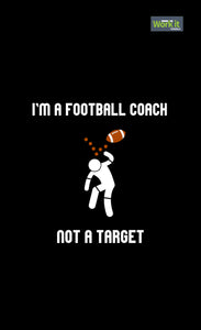 Football Coach, Not A Target Gym Towel