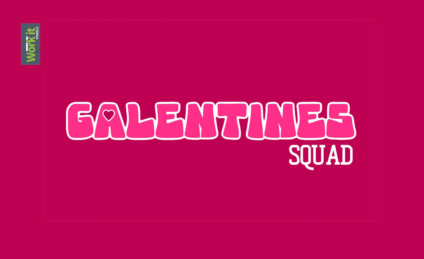 Galentines Squad Gym Towel for Sweat and Fitness