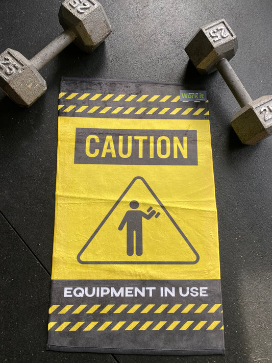 A Cautionary Gym Towel
