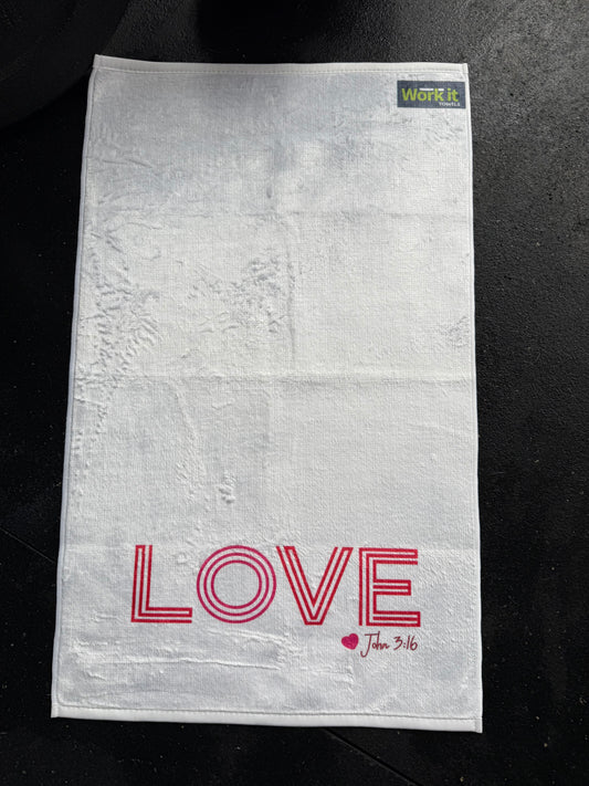Love 3:16 Gym Towel for Sweat and Fitness