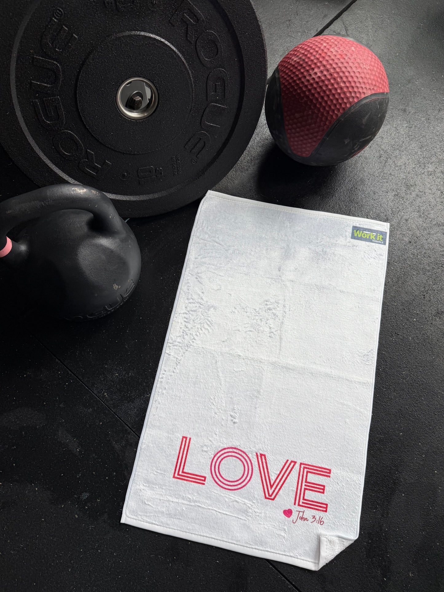 Love 3:16 Gym Towel for Sweat and Fitness