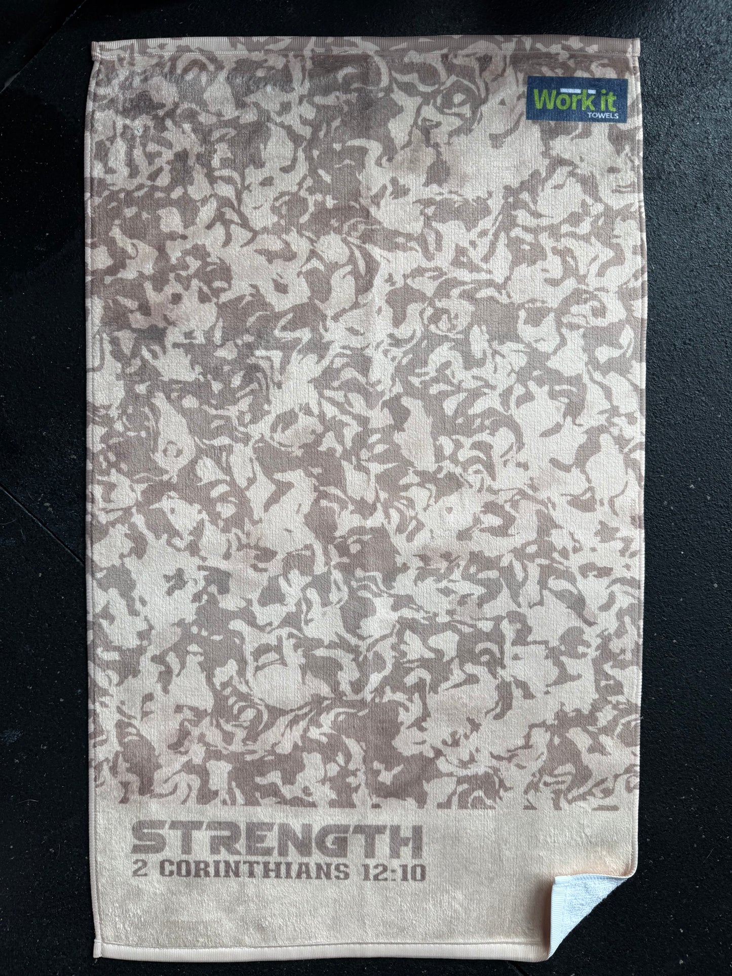 Desert Camo Strength Fitness and Gym Towel