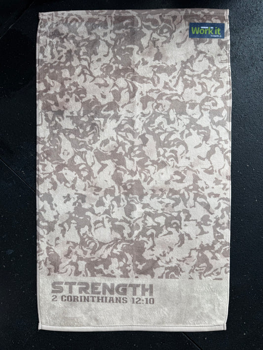 Desert Camo Strength Fitness and Gym Towel