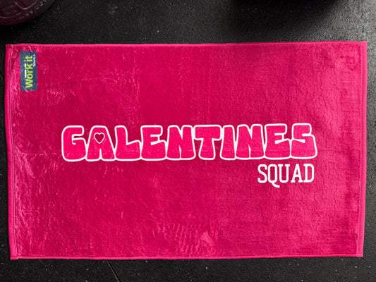 Galentines Squad Gym Towel for Sweat and Fitness