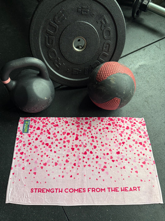 Strength Comes From the Heart Gym and Fitness Towel