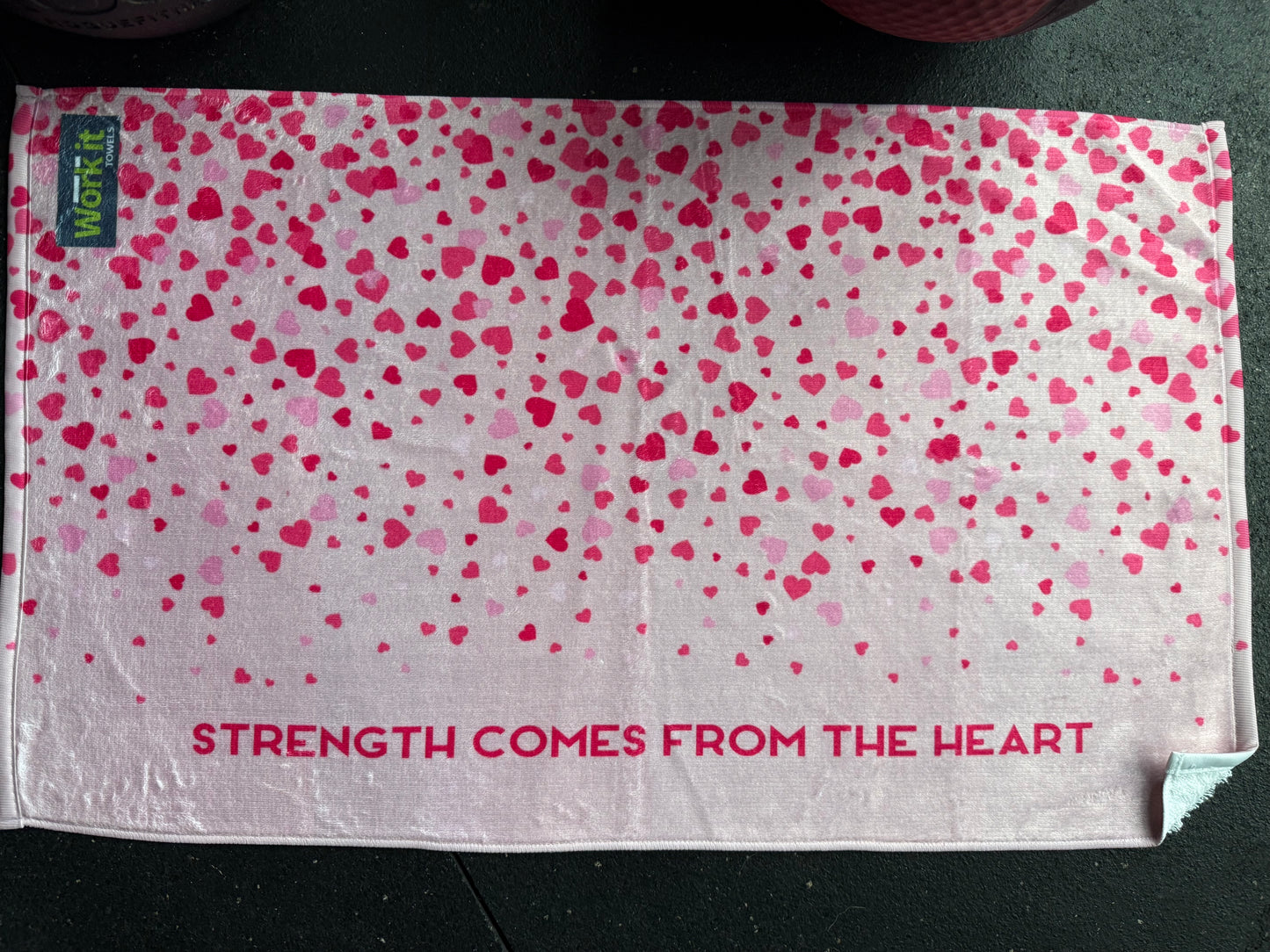 Strength Comes From the Heart Gym and Fitness Towel