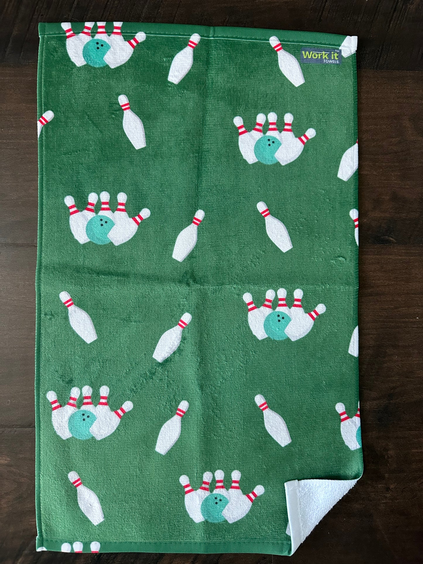 Bowling Green Pins Bowling Towel