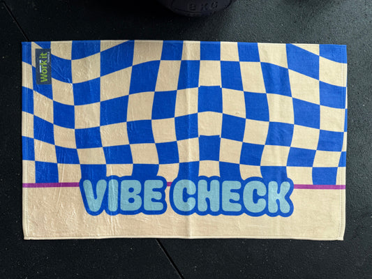Vibe Check(ered) Gym Towel