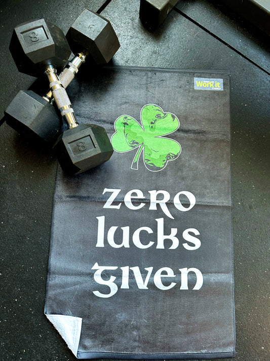 Zero Lucks Given Gym Towel