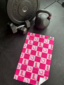Cowgirl Pink Gym Towel