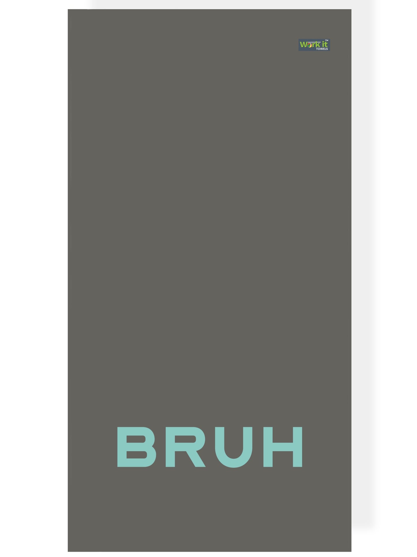 BRUH Beach Towel Grey and Blue