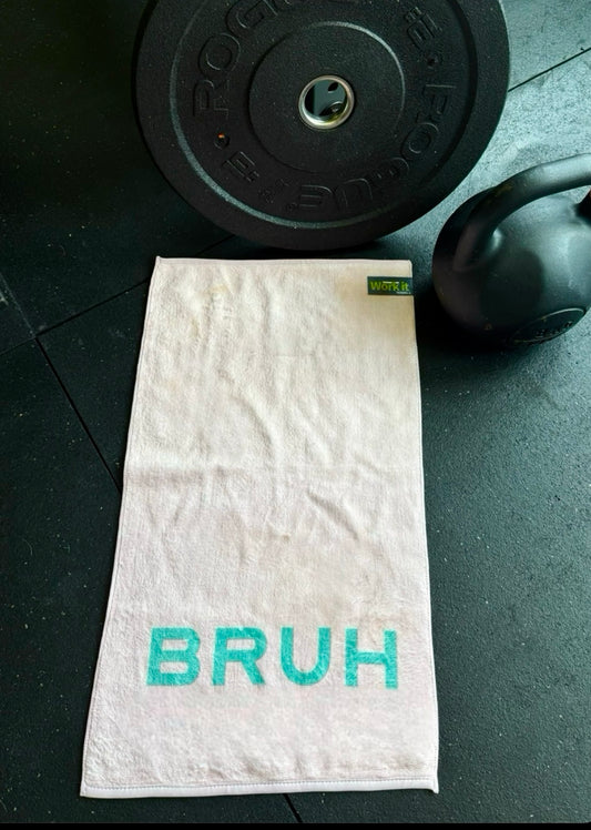 Blushing BRUH gym towel