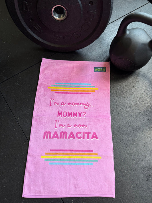 Mommy? Mom. Mamacita. Gym Towel Summer of Love
