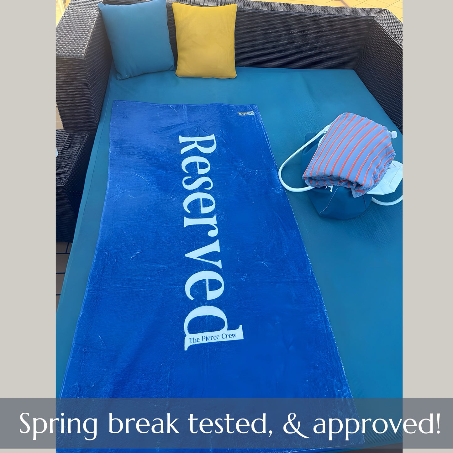 'Reserved' Beach Towel- personalized