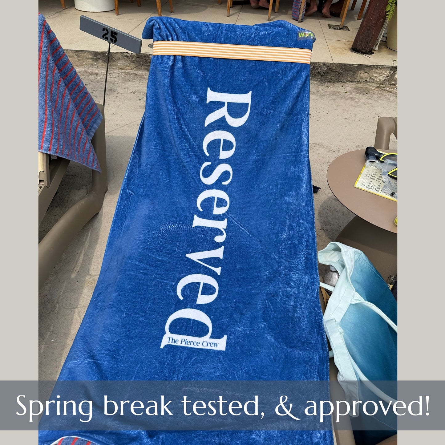 'Reserved' Beach Towel- personalized