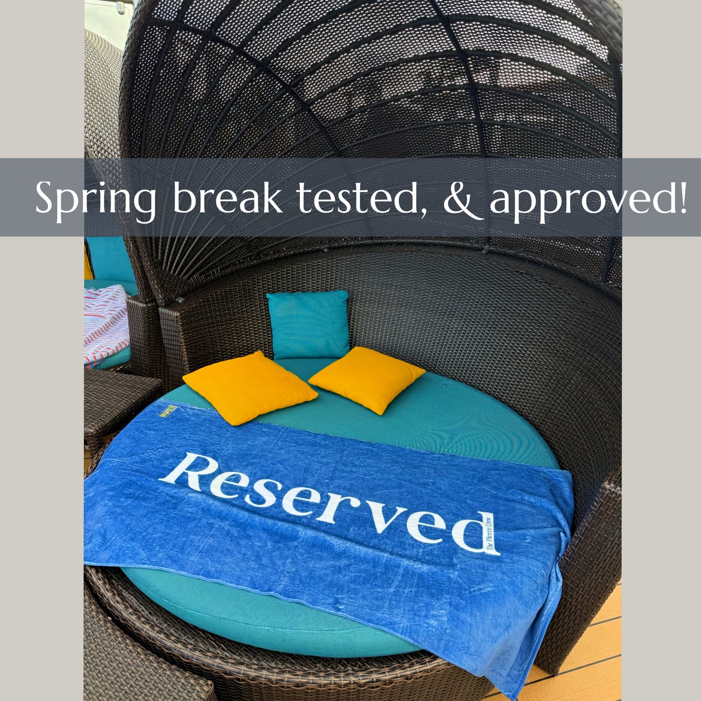 'Reserved' Beach Towel- personalized