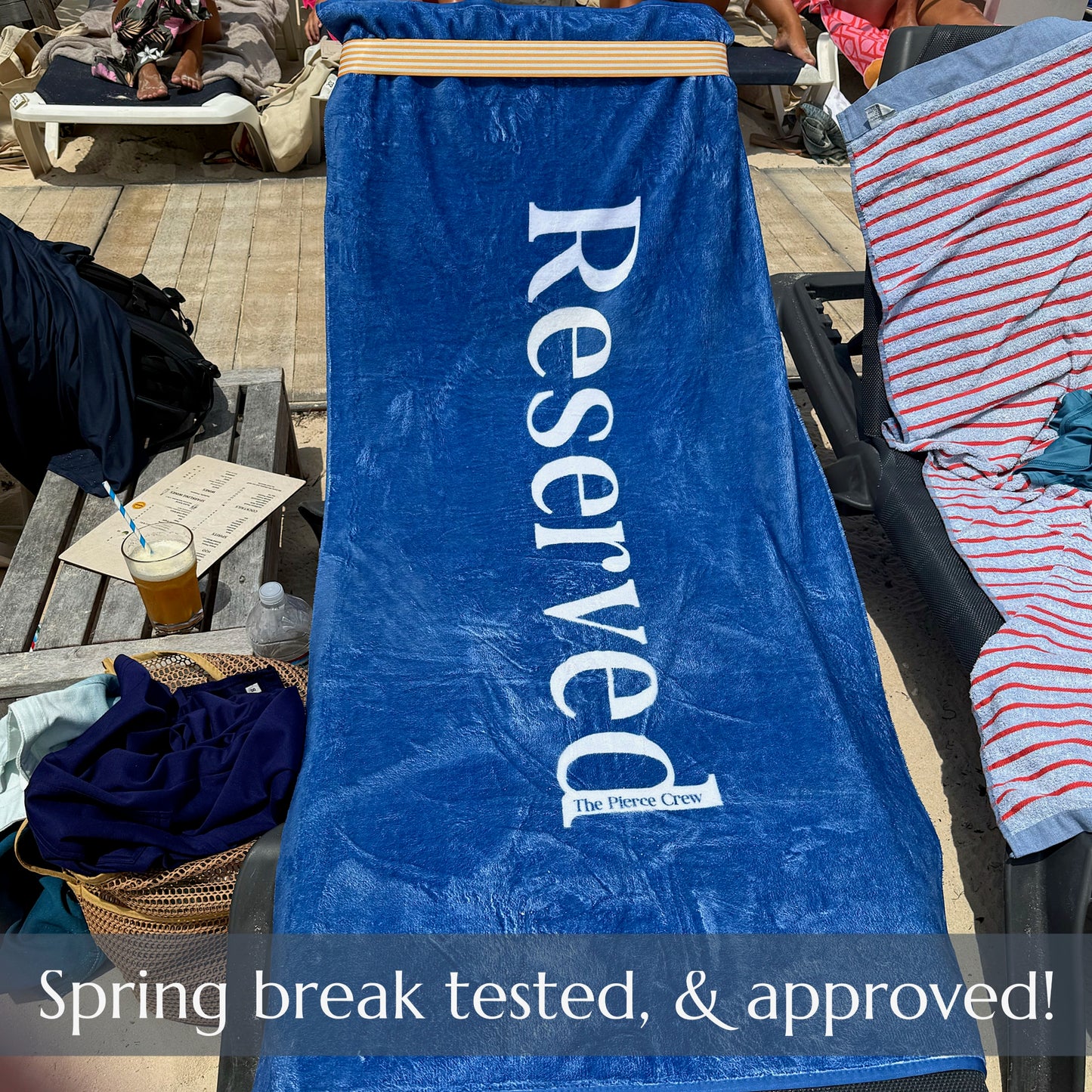 'Reserved' Beach Towel- personalized