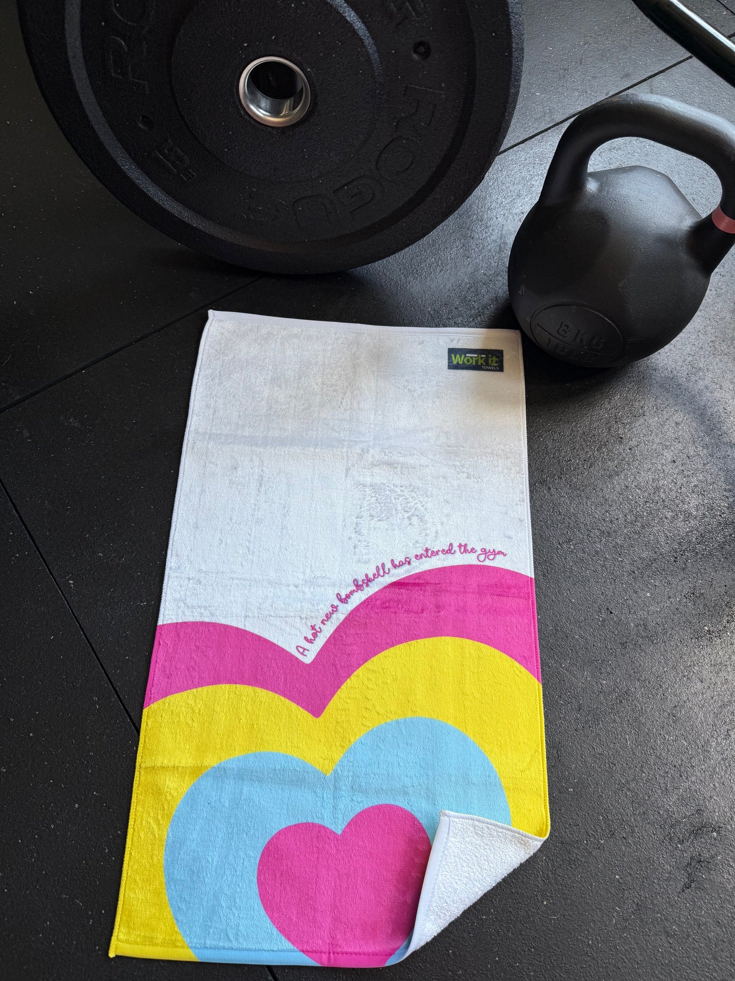 Hot New Bombshell Entered the Gym Fitness Towel Summer of Love