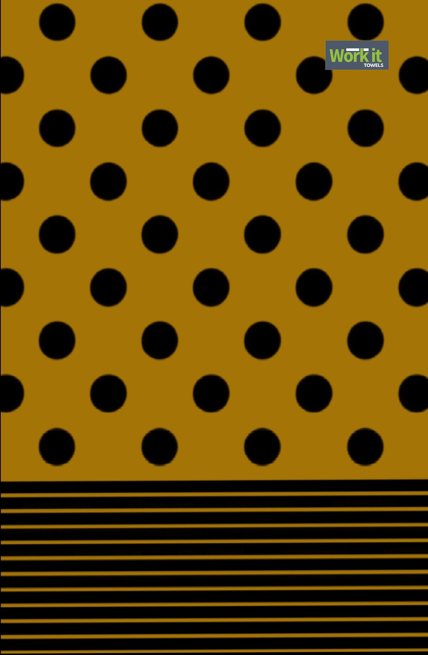 Game Day Black and Gold Gym Towel