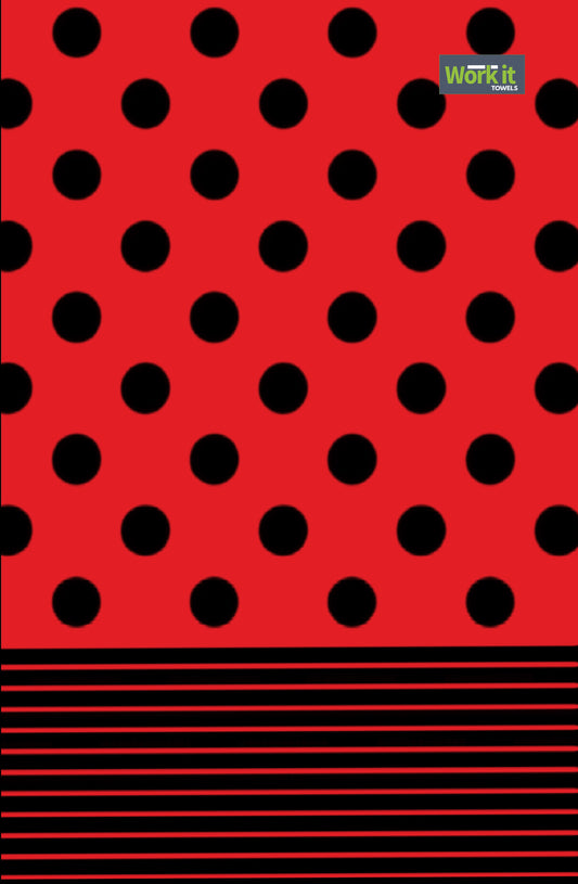 Game Day Red and Black Gym Towel