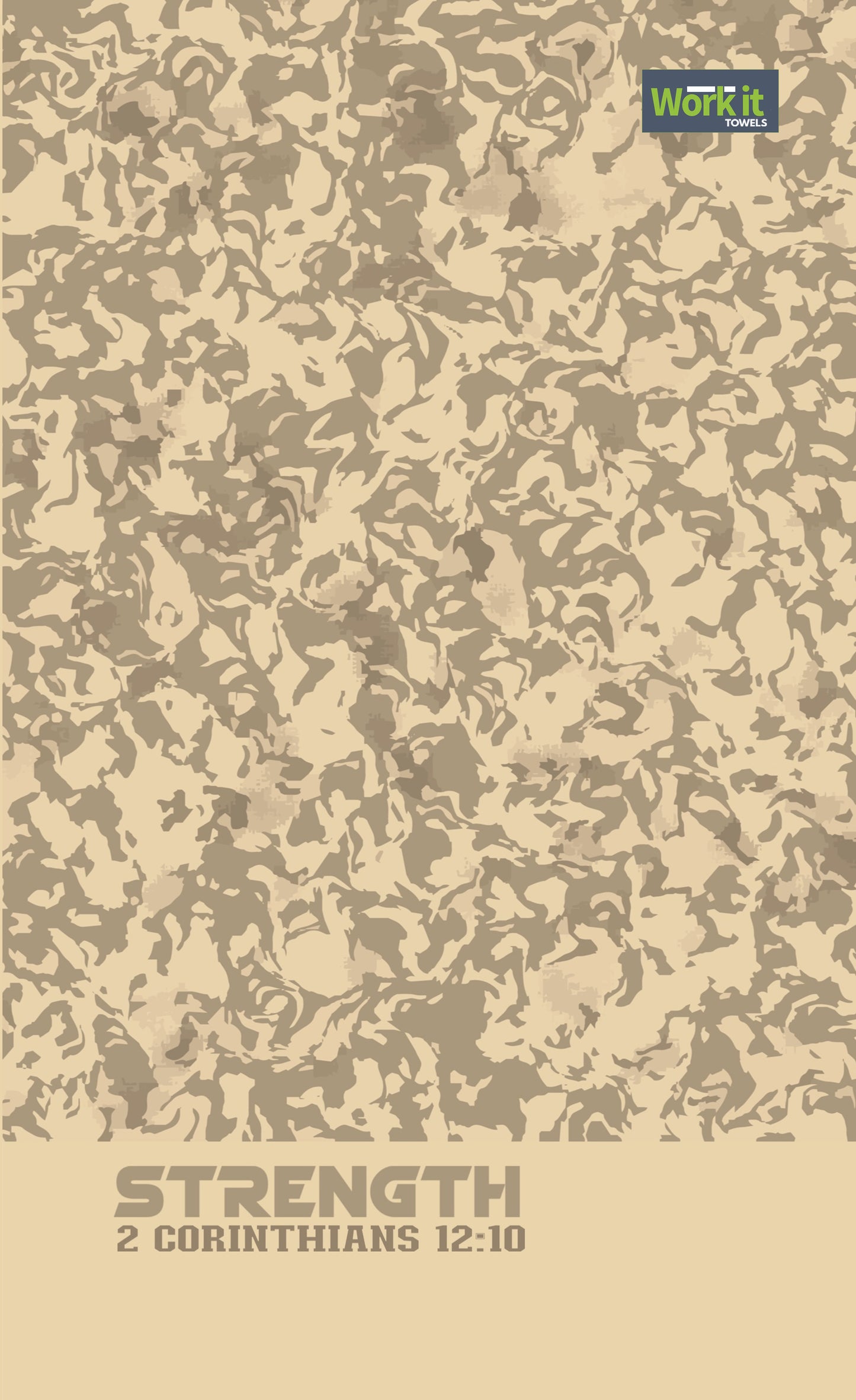Desert Camo Strength Fitness and Gym Towel
