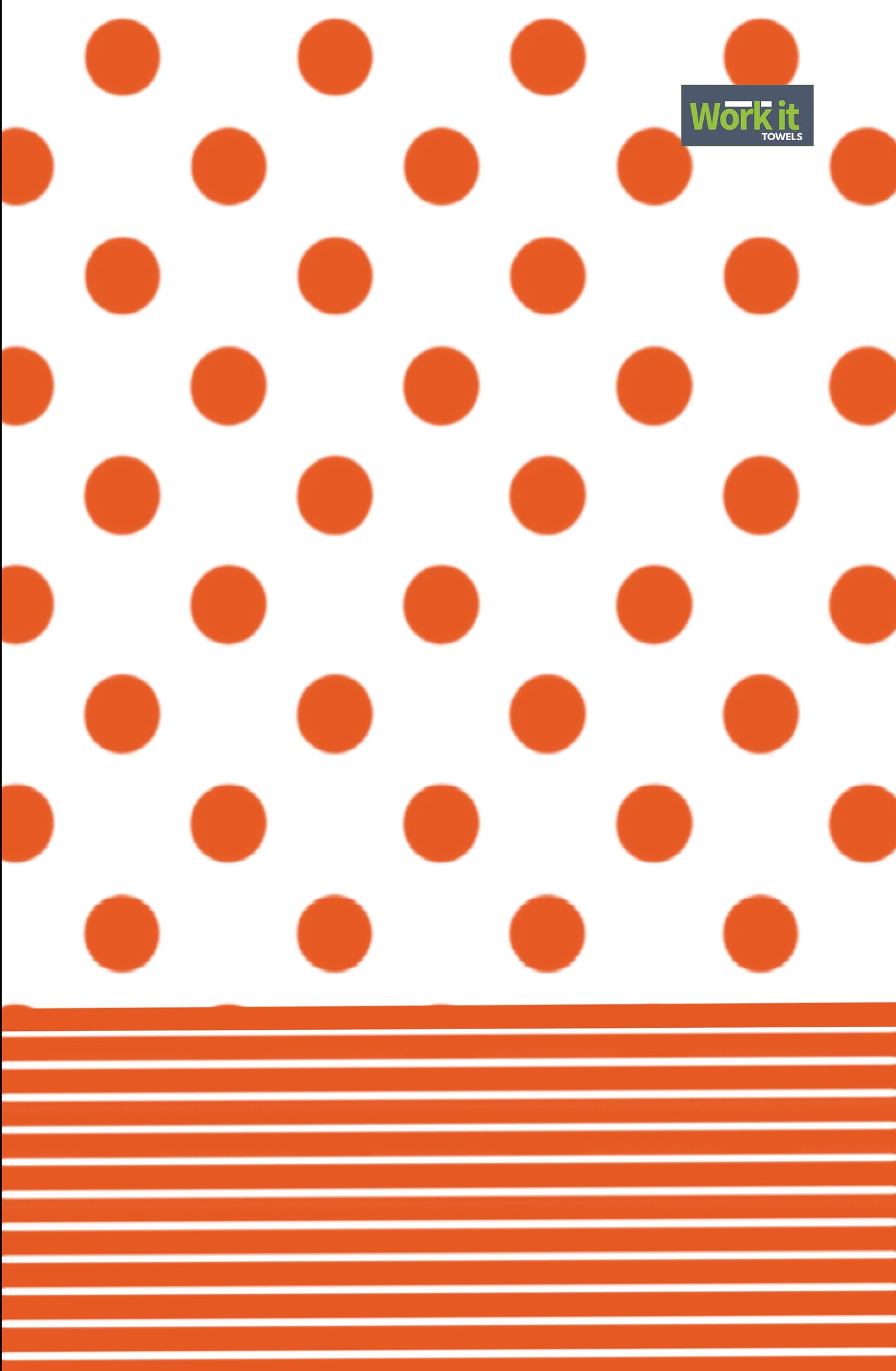 Game Day Orange and White Gym Towel