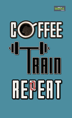 Coffee Train Repeat Gym Towel