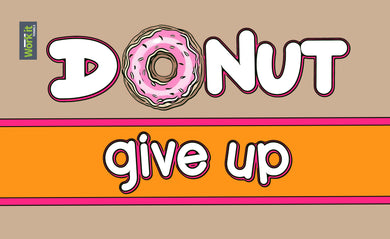 Donut Give Up Gym Towel