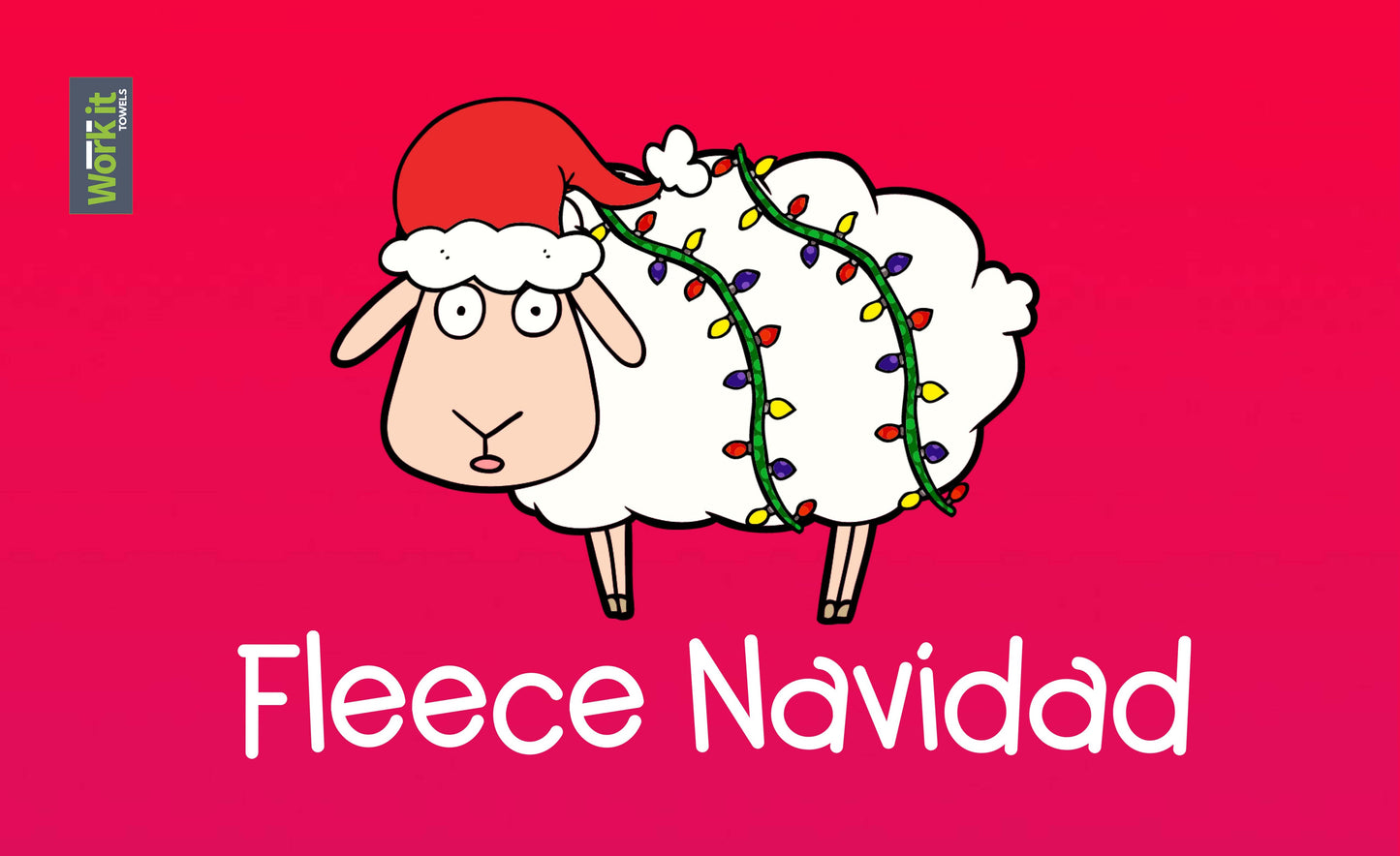 Fleece Navidad Gym Towel