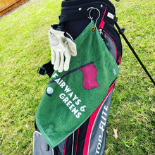 Load image into Gallery viewer, Fairways &amp; Greens Golf Towel