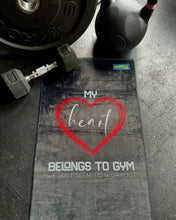 Load image into Gallery viewer, My Heart Belongs to Gym- Gym Towel