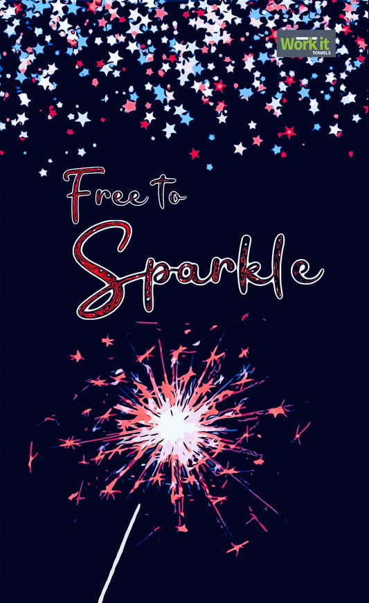 Free to Sparkle Gym Towel