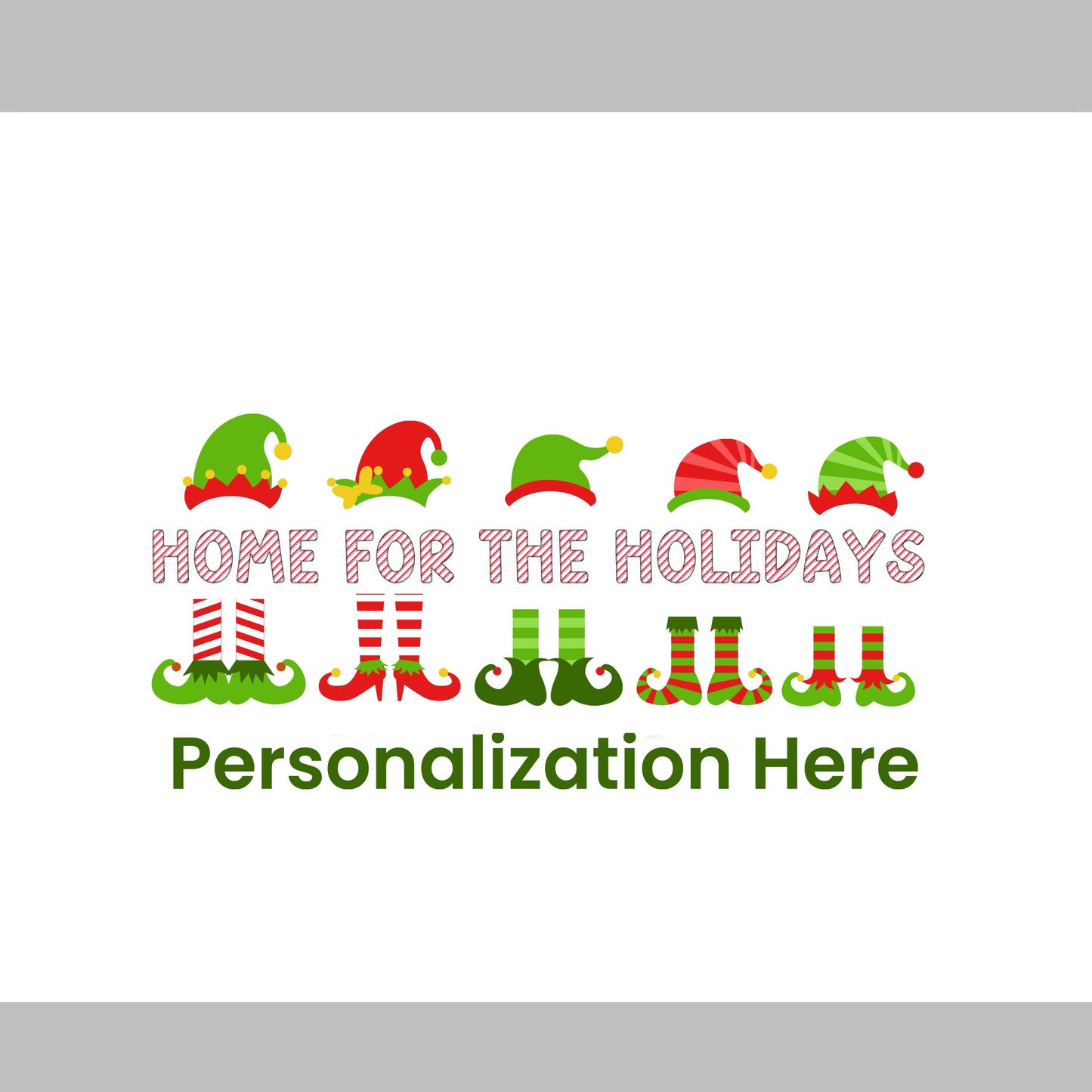 Personalized 'Home for the Holidays' Cozy Festive Holiday Blanket