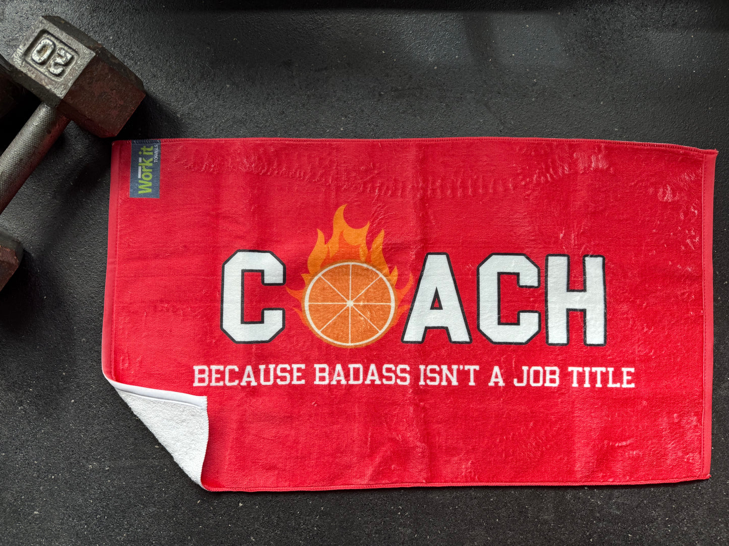 Coach- more than a title Gym Towel
