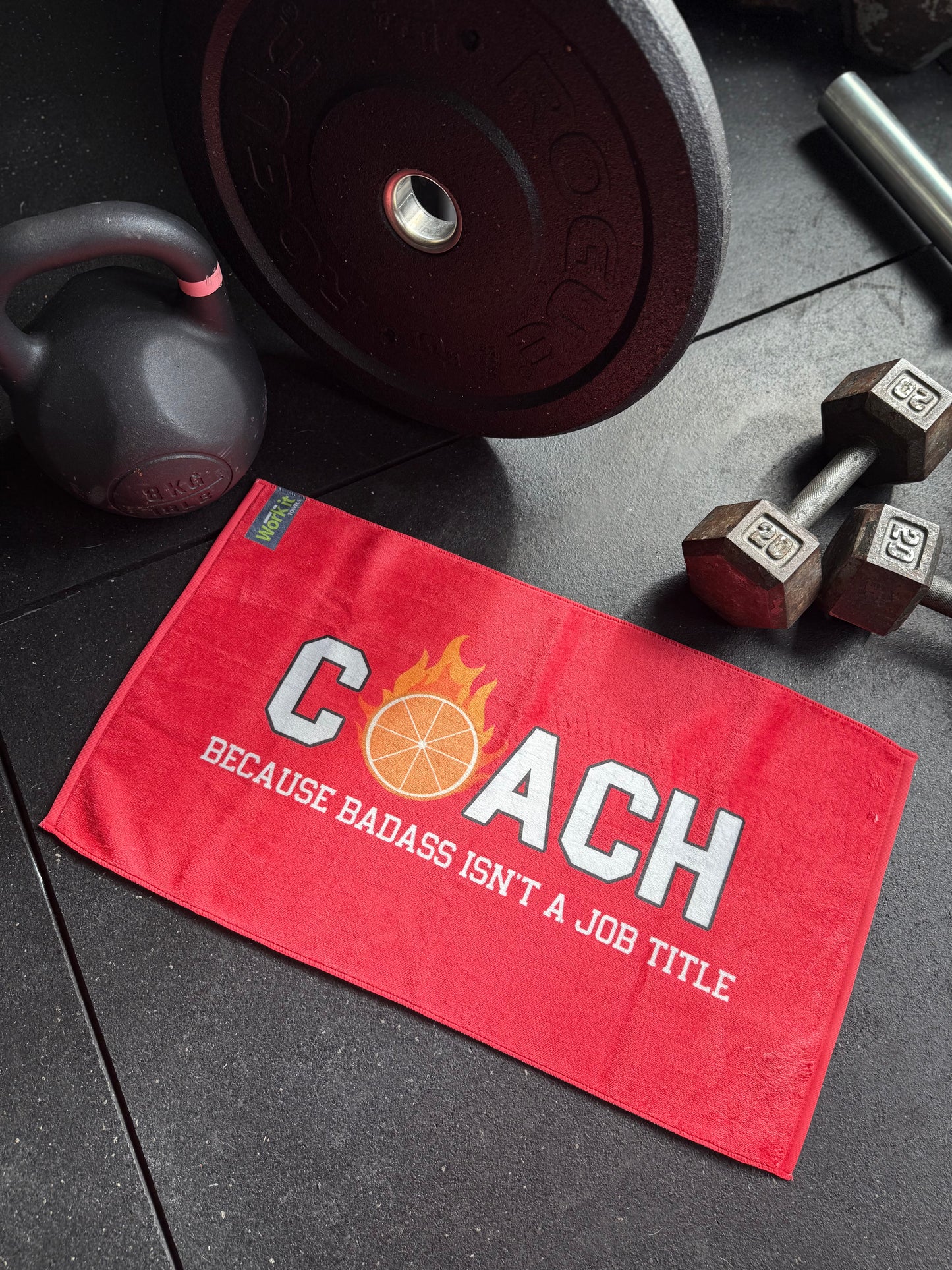Coach- more than a title Gym Towel