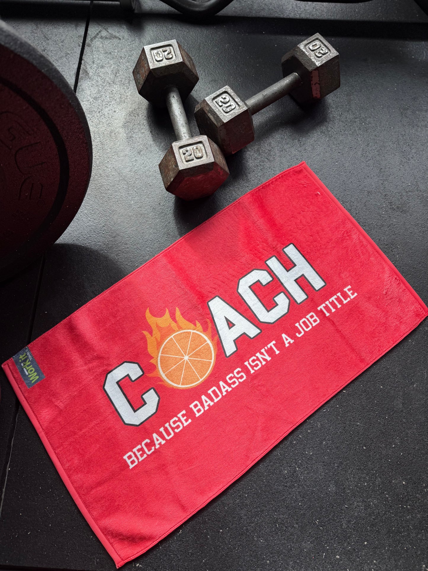 Coach- more than a title Gym Towel