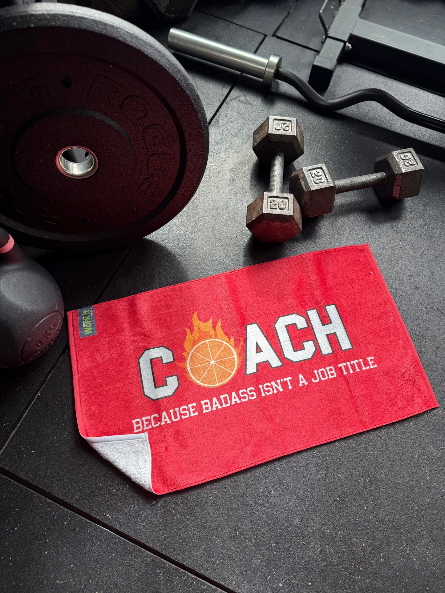 Coach- more than a title Gym Towel