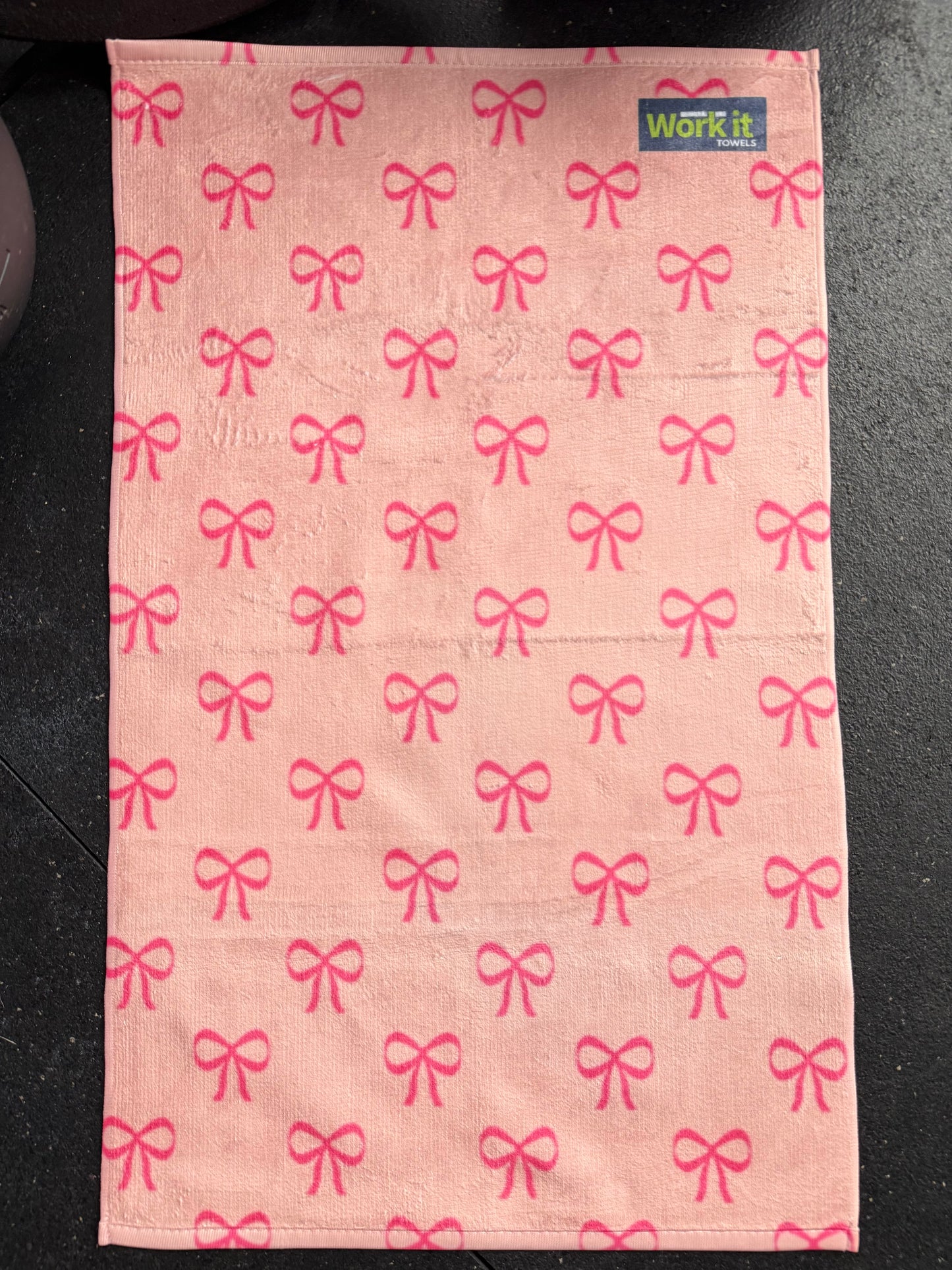 Pink Ribbon Pattern Fitness and Gym Towel