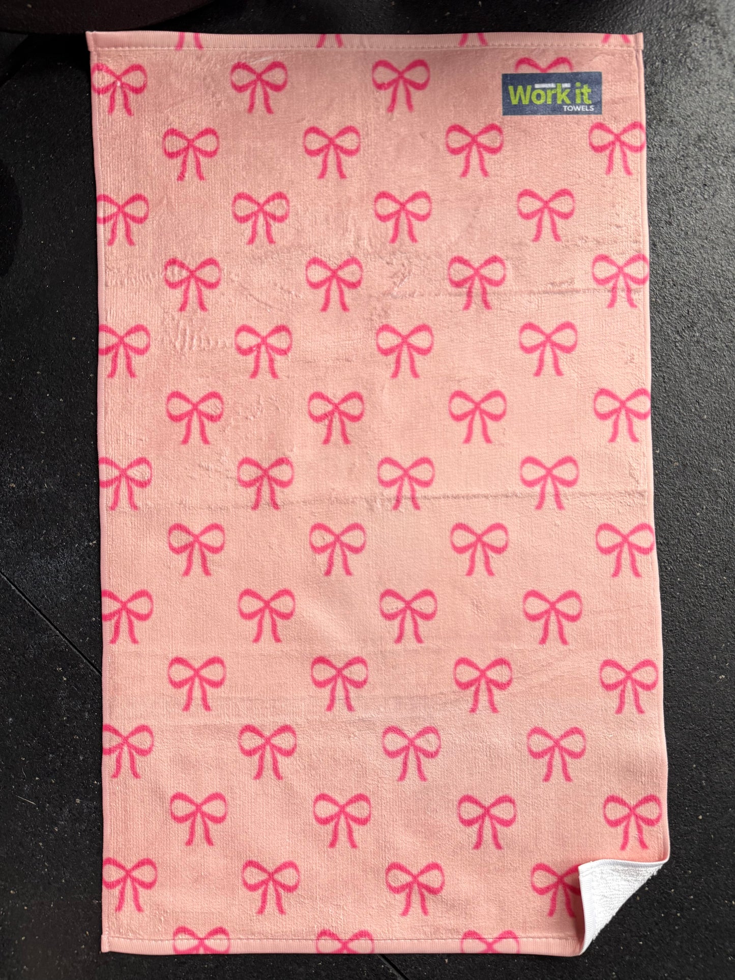 Pink Ribbon Pattern Fitness and Gym Towel