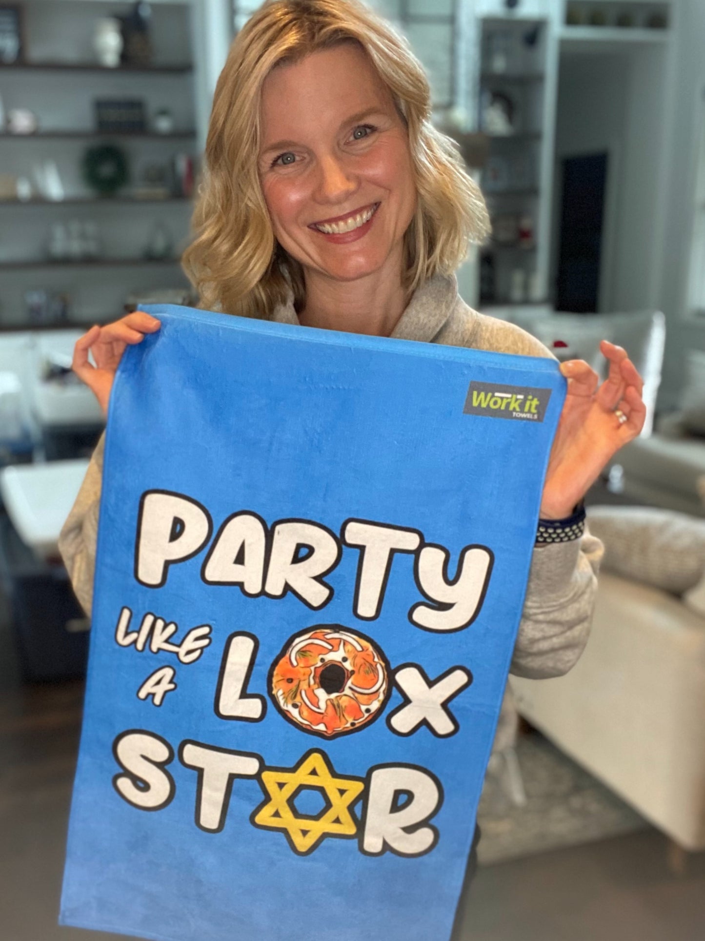 Party like a Lox Star Gym Towel