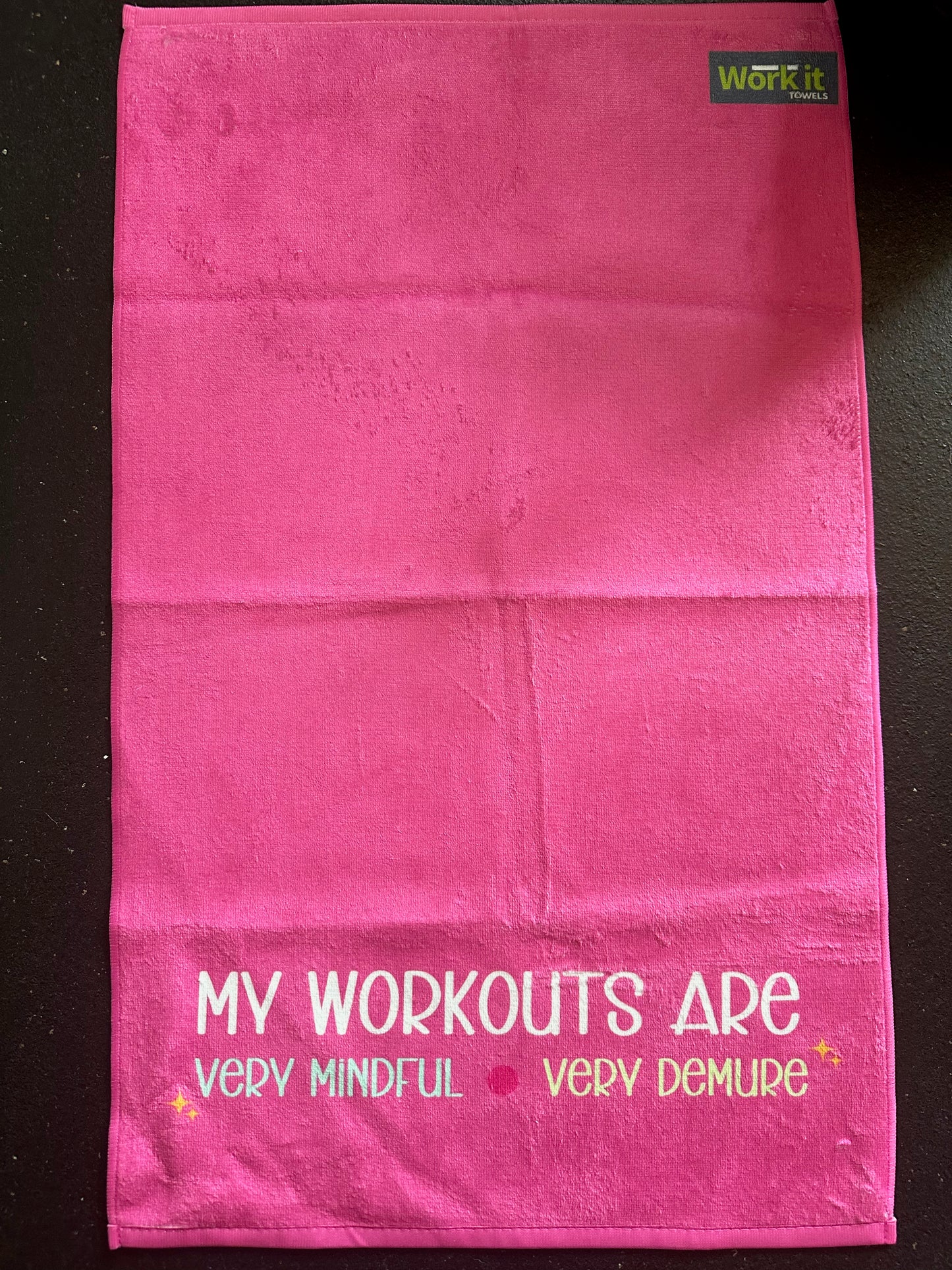 ✨Very Mindful, Very Demure Gym Towel- limited edition design