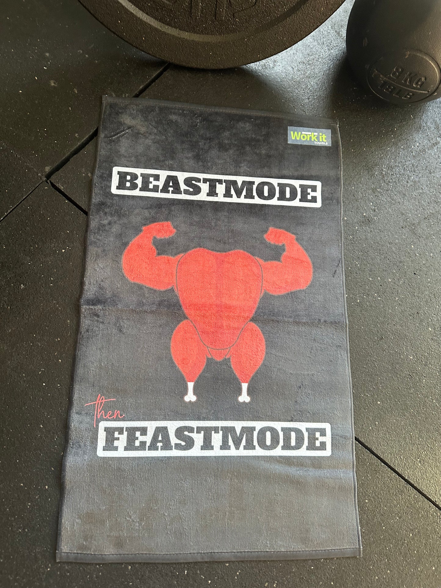 Beastmode then Feastmode Gym Towel
