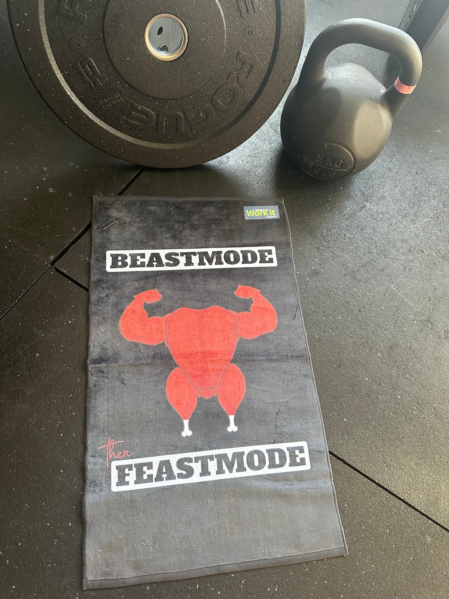 Beastmode then Feastmode Gym Towel