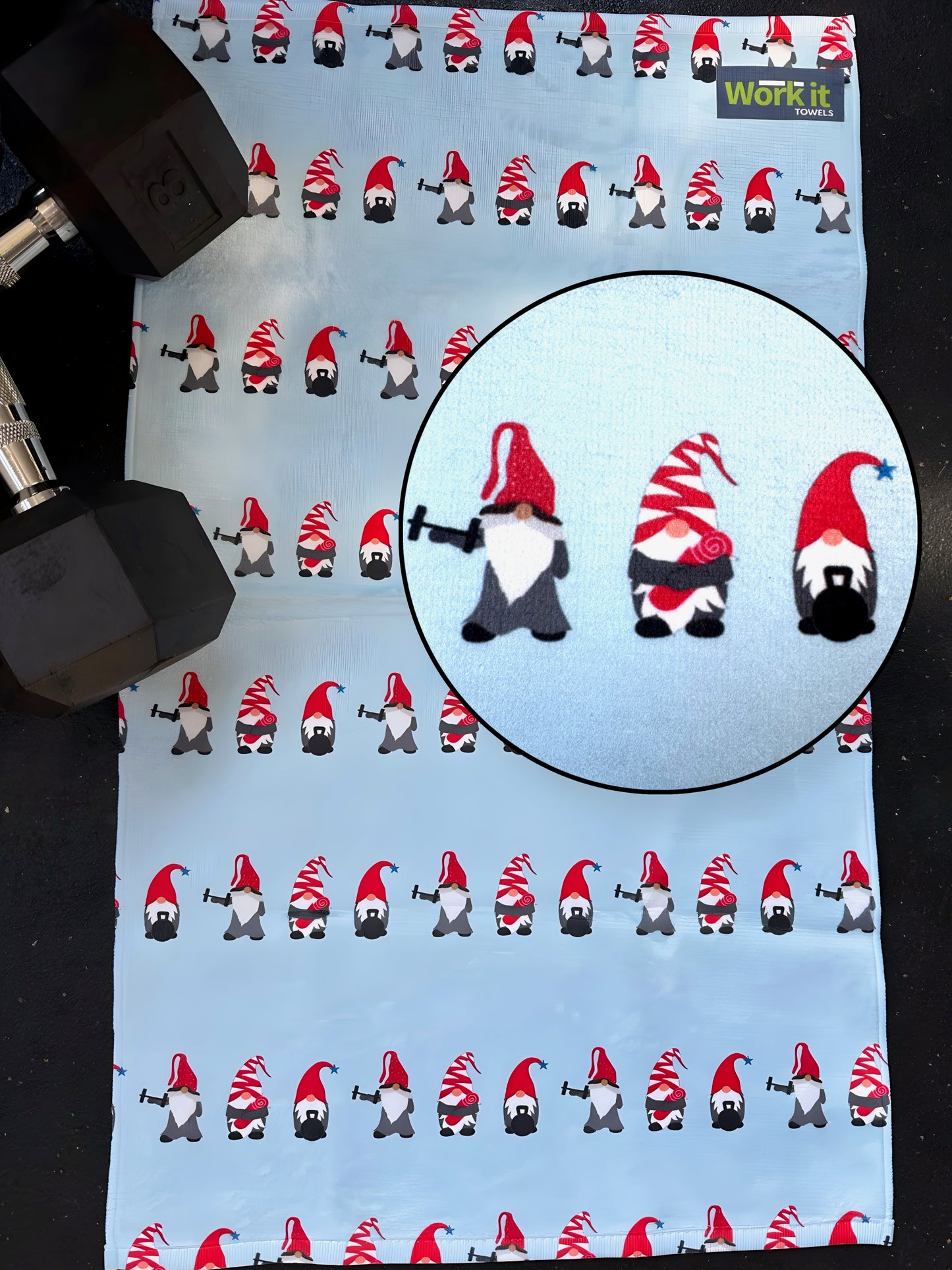 Fitmas Gnomes Gym Towel