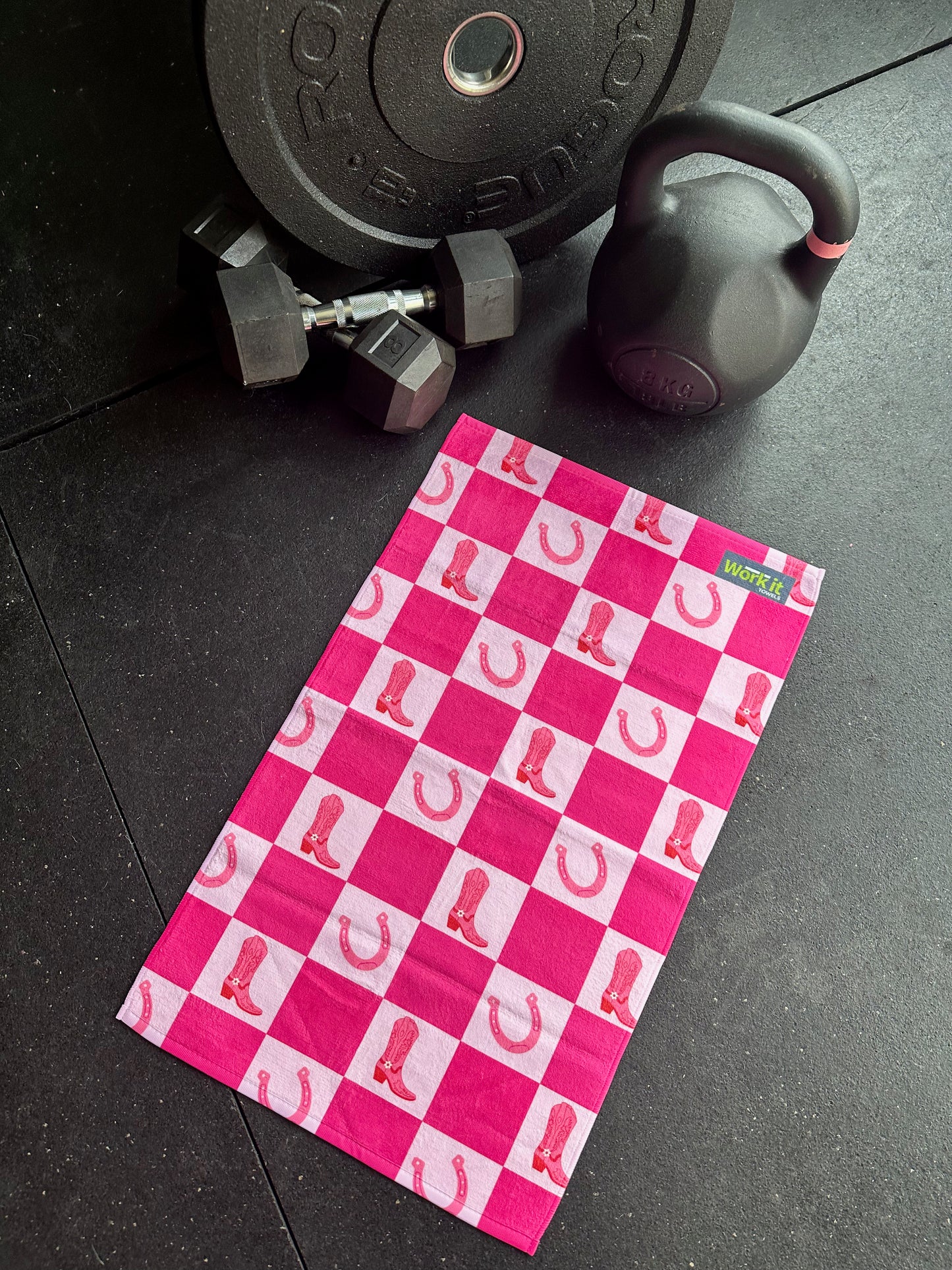 Cowgirl Pink Gym Towel