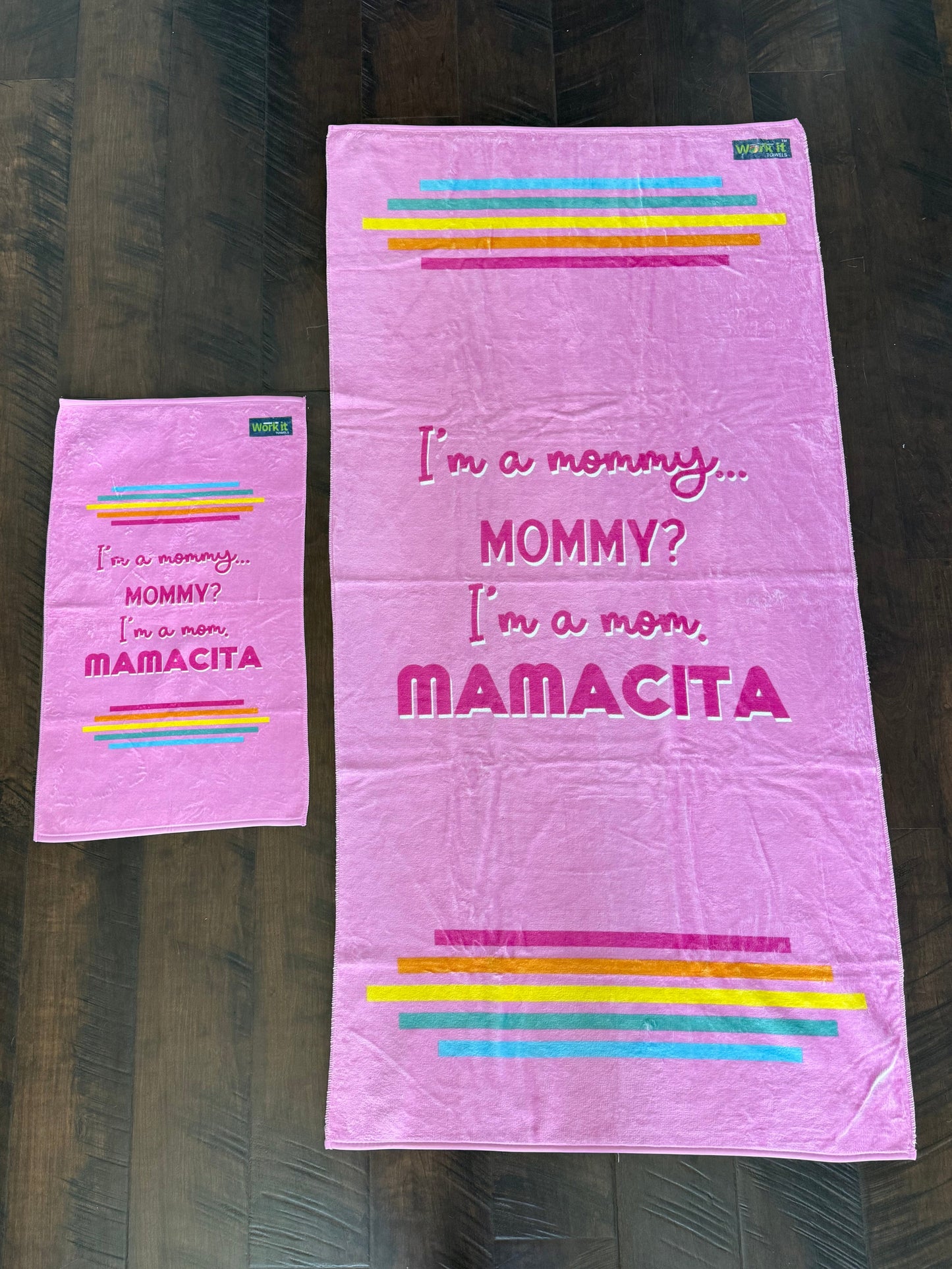 Mommy? Mom. Mamacita. Gym Towel Summer of Love